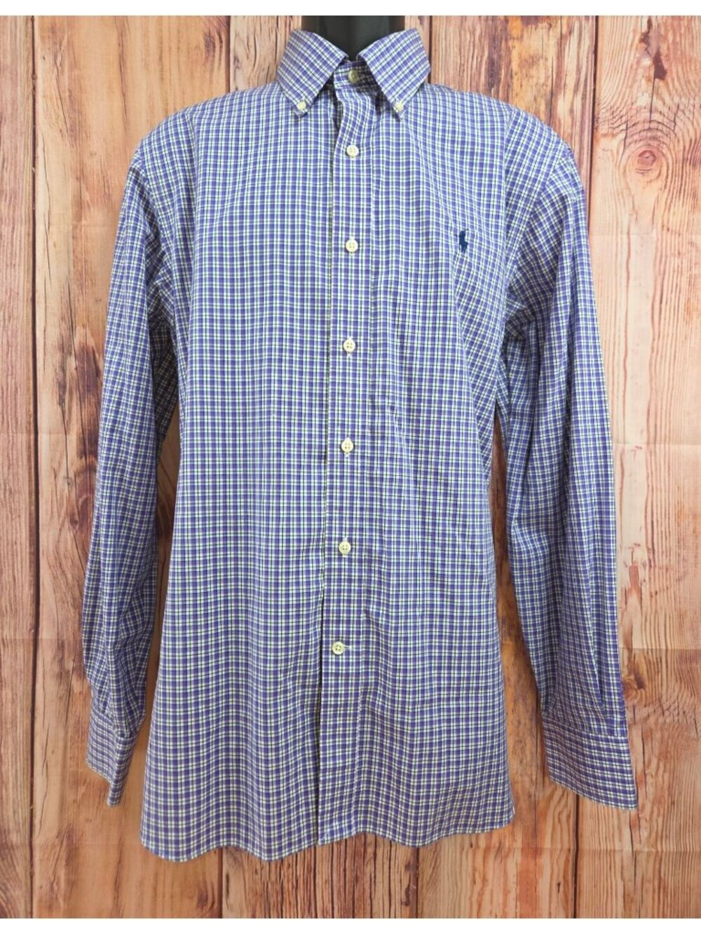 Ralph Lauren Custom Fit Purple Plaid Dress Shirt 16-40/41